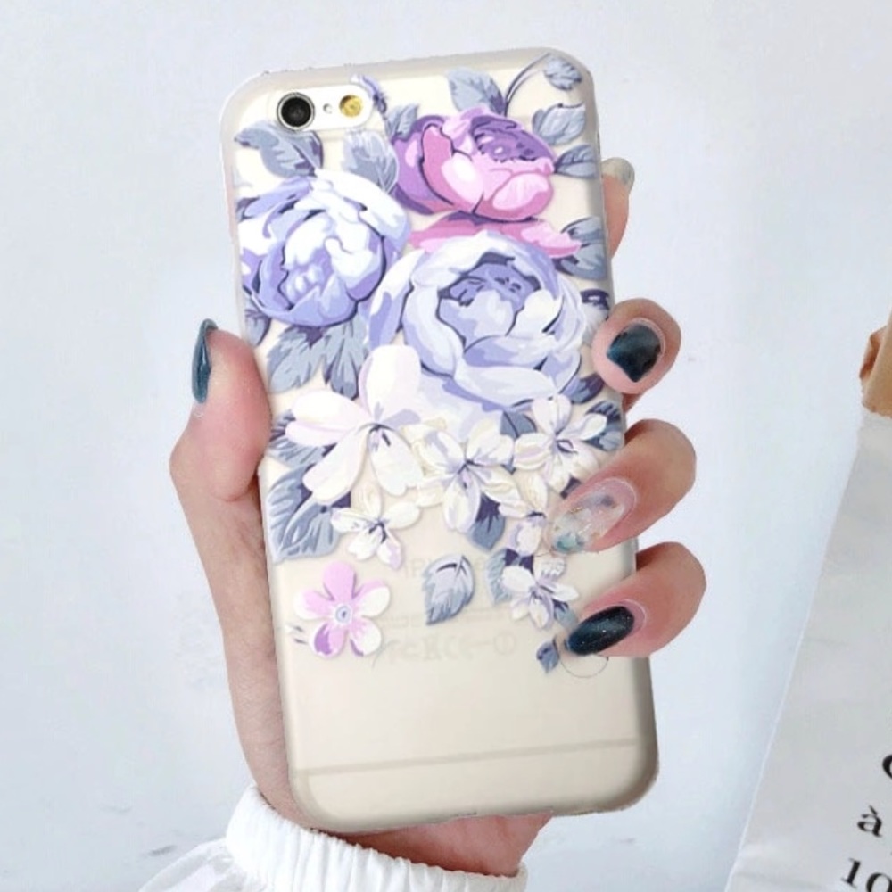 NEW iPhone XS/X/6+/6s+ Floral Case - Picture 2 of 5